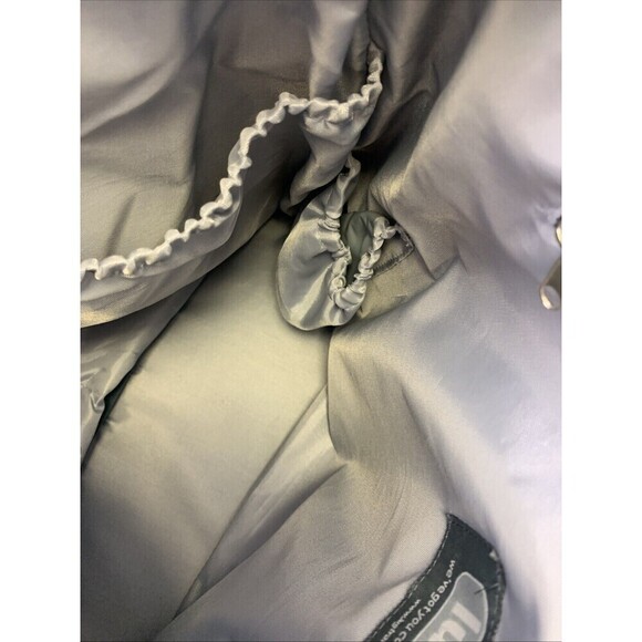 Lug Taxicab Tote Bag Gray Quilted Purse Zip Travel Pockets Large Purse Bag - Picture 14 of 16